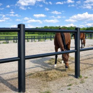 Plaststaket med 2 slanor